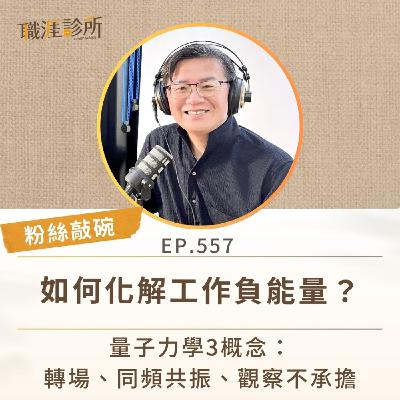 EP557【粉絲敲碗】如何化解工作負能量？ 量子力學3概念：轉場、同頻共振、觀察不承擔