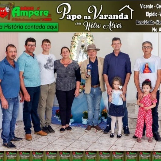 Papo na varanda edição n°268   Vicente Celoir-Gustavo - Leonilda-Elpidio-Valdir Alice e Laiane-Barra Bonita-Nova Esperança do Sudoeste-PR