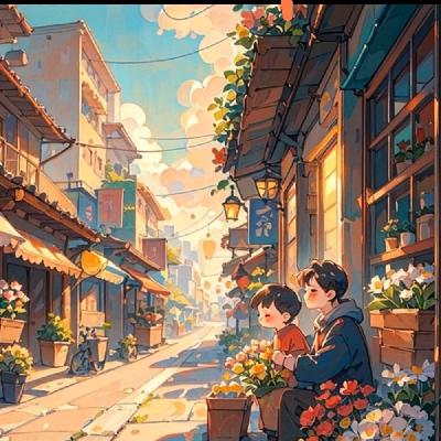 我跟爸爸一起挣钱