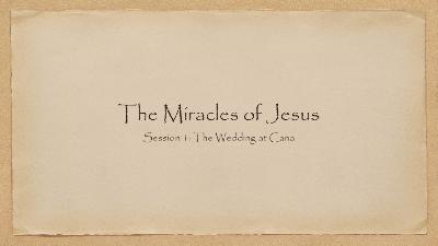 The Wedding At Cana - Audio