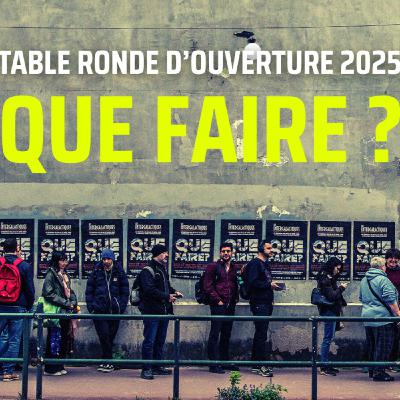 Table Ronde d’ouverture 2025 — “Que faire ?” | Alice Carabédian, Kath Bolchegeek, Léo Henry, Patrick K. Dewdney, tientstiens BD