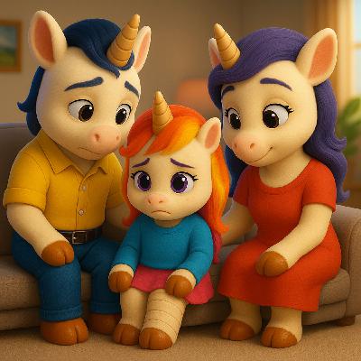 Petite Licorne se fait mal