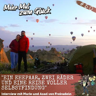 "Ein Ehepaar, zwei Räder und eine Reise voller Selbstfindung" - Interview mit Marie und Asad von Freiradeln "Ein Ehepaar, zwei Räder und eine Reise voller Selbstfindung" - Interview mit Marie und Asad von Freiradeln