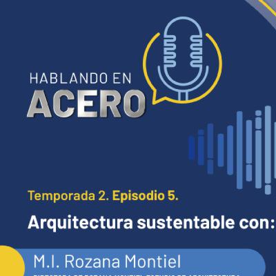 Hablando en Acero. T2. Ep5. Arquitectura sustentable con: M.A. Rozana Montiel.