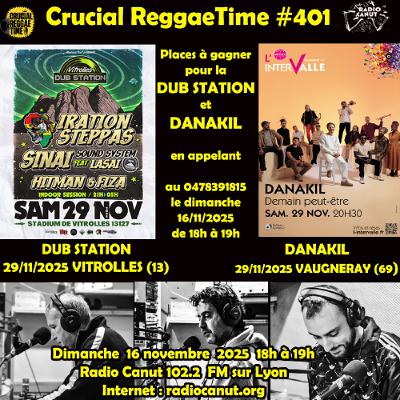 Crucial Reggae Time #401 16112025 1h Oldies & Nouveautés