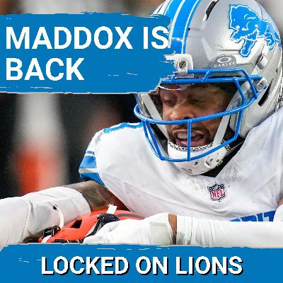 HEALTHY: Lions Secondary DEPTH Grows as Avonte Maddox REJOINS