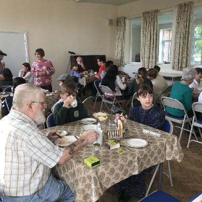 Generations dine together at Willow Tree Primary's Breakfast Club