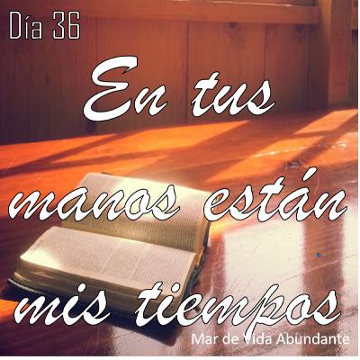 Cuarentena de fe - Día 36 - En tus manos están mis tiempos