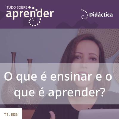 T1.E05 - O que é Ensinar e o que é Aprender T1.E05 - O que é Ensinar e o que é Aprender