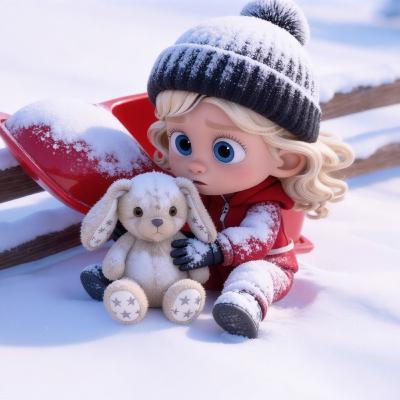 ❄️ Ferie z Lilą ❄️ Odcinek 3: CZERWONE SANECZKI| Bajka o bezpieczeństwie na górce🎧Słuchowisko dzieci