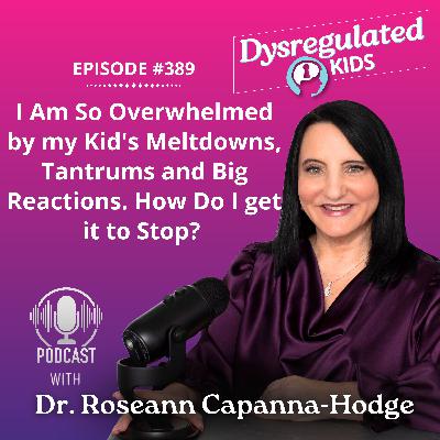 I Am So Overwhelmed by my Kid's Meltdowns, Tantrums and Big Reactions. How Do I get it to Stop? l  Co-Regulation l E389