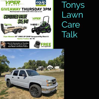 His Wife WON A MOWER at EQUIP!! Matt with PLUM CREEK LAWNCARE