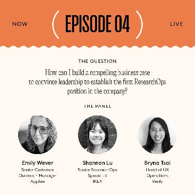 How can I build a compelling business case to convince leadership to establish the first ResearchOps position in the company?