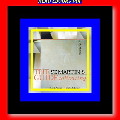 (Ebook pdf) The St. Martin's Guide To Writing Epub
