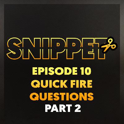 20 RAPID FIRE QUESTIONS ABOUT ANYTHING! Part 2