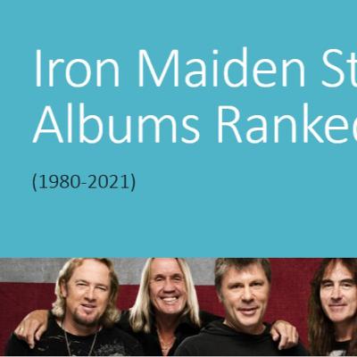 Iron Maiden Studio Albums Ranked (1980-2021)- TGS S2, Ep. 2 Iron Maiden Studio Albums Ranked (1980-2021)- TGS S2, Ep. 2
