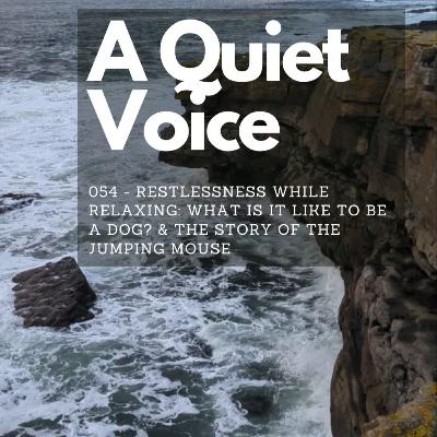 054 - Restlessness while Relaxing: What is it like to be a dog? & The Story of the Jumping Mouse