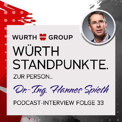 Würth Standpunkte. Zur Person mit Dr.-Ing. Hannes Spieth. Würth Standpunkte. Zur Person mit Dr.-Ing. Hannes Spieth.