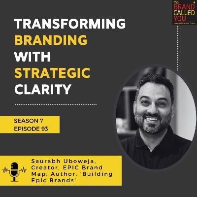 Saurabh Uboweja, Creator of EPIC Brand Map & Author: Transforming Branding with Strategic Clarity