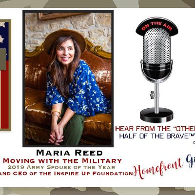 Maria Reed (Moving with the Military, CEO INSPIRE UP Foundation) on Homefront Girl® The Podcast Maria Reed (Moving with the Military, CEO INSPIRE UP Foundation) on Homefront Girl® The Podcast