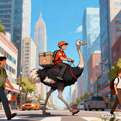 云南十九怪，骑着鸵鸟送外卖？