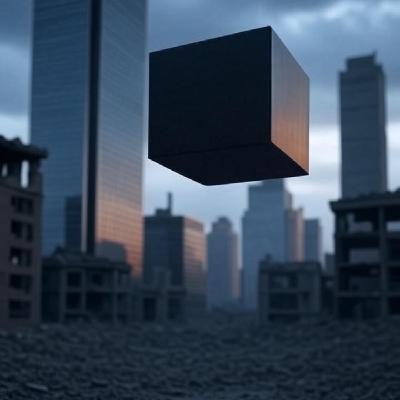 Un cubo negro en el cielo ...