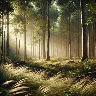 El bosque y el viento: una brisa suave para calmar la mente