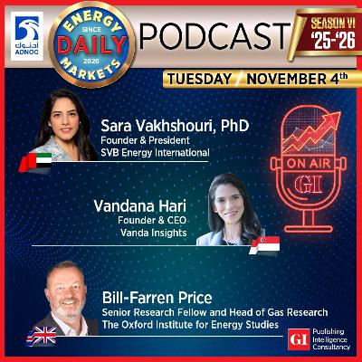 PODCAST: Daily Energy Markets - Nov. 4th PODCAST: Daily Energy Markets - Nov. 4th