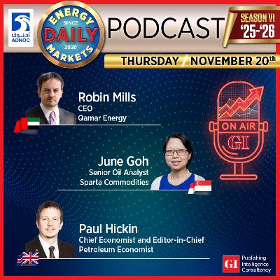 PODCAST: Daily Energy Markets - Nov 20th PODCAST: Daily Energy Markets - Nov 20th