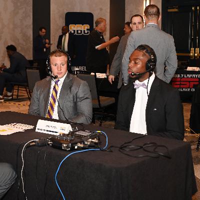 JMU LB Jacob Dobbs & WR Taji Hudson at SBC Media Days JMU LB Jacob Dobbs & WR Taji Hudson at SBC Media Days