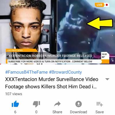 XXXTentacion Murder Surveillance Video Footage shows Killers Shot Him Dead in court