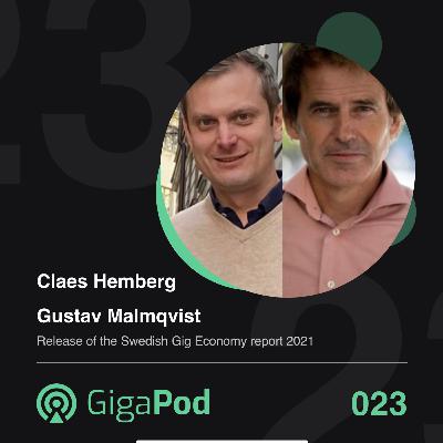 Claes Hemberg and Gustav Malmqvist - release of the 2021 Swedish Gig Economy report