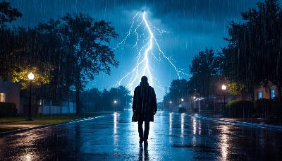 Like lightning in the rain