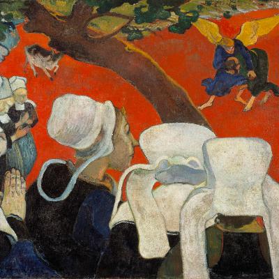 Bonnets, Blessings, and Brawls: Gauguin’s Wrestling with the Unseen