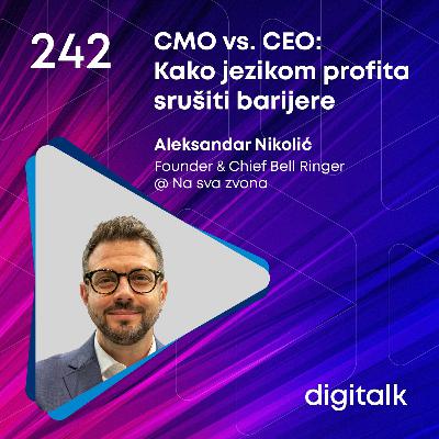 CMO vs. CEO: Kako jezikom profita srušiti barijere I Aleksandar Nikolić I DigiTalk EP 242