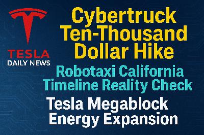 2026-03-03 Tesla News - Cybertruck Ten-Thousand Dollar Hike, Robotaxi California Timeline Reality Check, Tesla Megablock Energy Expansion