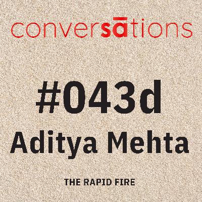 #43d - Rapid Fire Questions with our co-founder Aditya Mehta | Fun Moments from 26 Years of @SudeepAudio