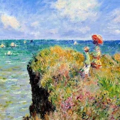 The Cliff Walk at Pourville by Claude Monet The Cliff Walk at Pourville by Claude Monet