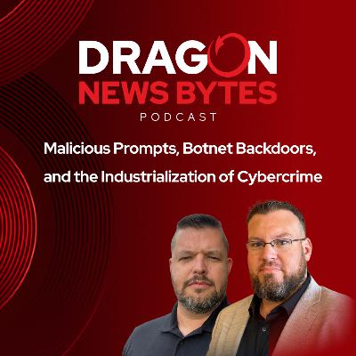 Malicious Prompts, Botnet Backdoors, and the Industrialization of Cybercrime