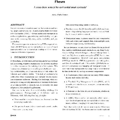 【第462期】Fhevm：全同态加密机密智能合约协议