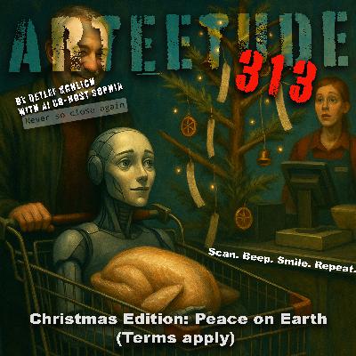 #Arteetude 313 — Christmas Edition. Peace on Earth (Terms Apply), Detlef and AI Co-Host Sophia explore the modern Christmas paradox: a season of warmth and peace that increasingly feels like a system — optimized, commercialized, and emotionally engineered.