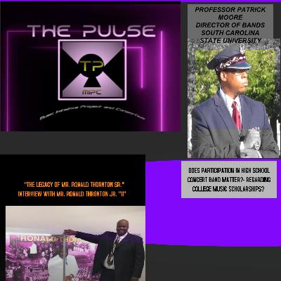 "Does Participation in HS Concert Band Matter- Regarding Collegiate Band Scholarships" interview- SCSU Band Director - Professor Patrick Moore