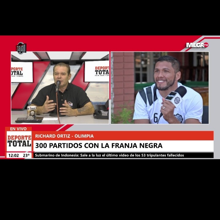 Richard Ortiz, Futbolista de Olimpia en #DeporteTotal