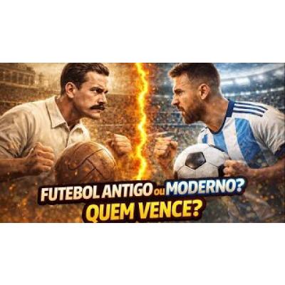 Futebol de MODERNO x Futebol ANTIGO - Qual é melhor? - com @brunocrimes