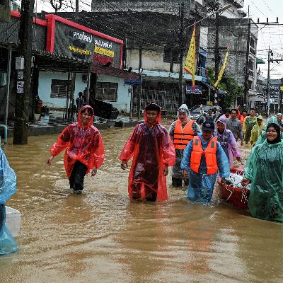 Deadly floods swamp homes in Thailand as residents wait for aid