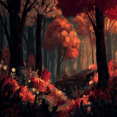 Autumn Wind Through the Trees