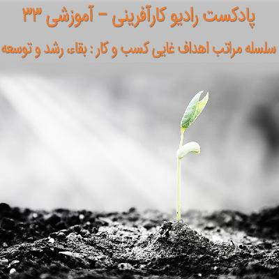پادکست رادیو کارآفرینی - آموزشی ۳۳ - سلسله مراتب اهداف غایی کسب و کار پادکست رادیو کارآفرینی - آموزشی ۳۳ - سلسله مراتب اهداف غایی کسب و کار