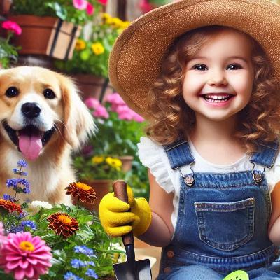 نهال و یک باغ زیبا