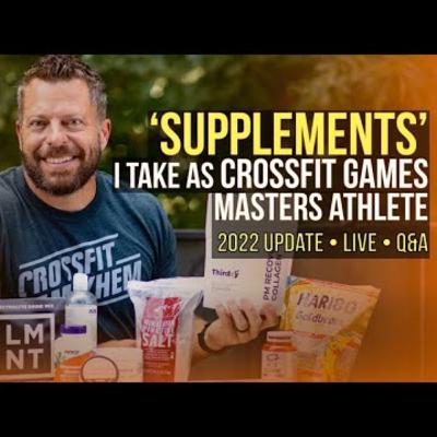 LIVE - All The SUPPLEMENTS I Take - Q&A - As A Masters CrossFit Games Athlete