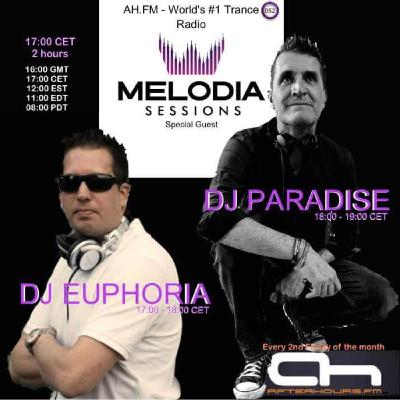 Episode 93: Euphoria presents Melodia Sessions 052 with DJ Paradise GuestMix on AH.FM Episode 93: Euphoria presents Melodia Sessions 052 with DJ Paradise GuestMix on AH.FM